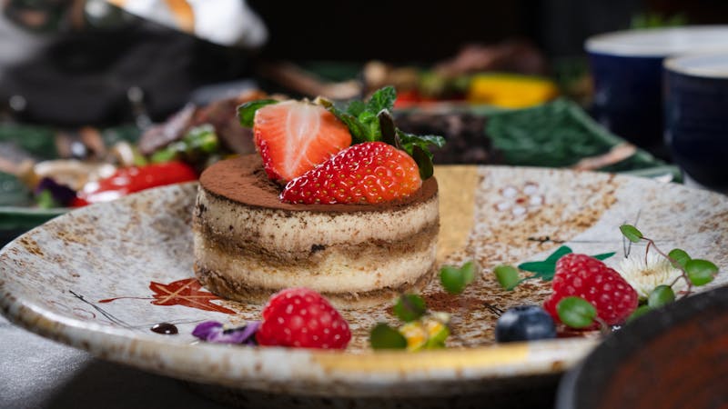 Italian tiramisu dessert with espresso and mascarpone