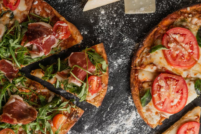 Pepperoni pizza with extra cheese and oregano